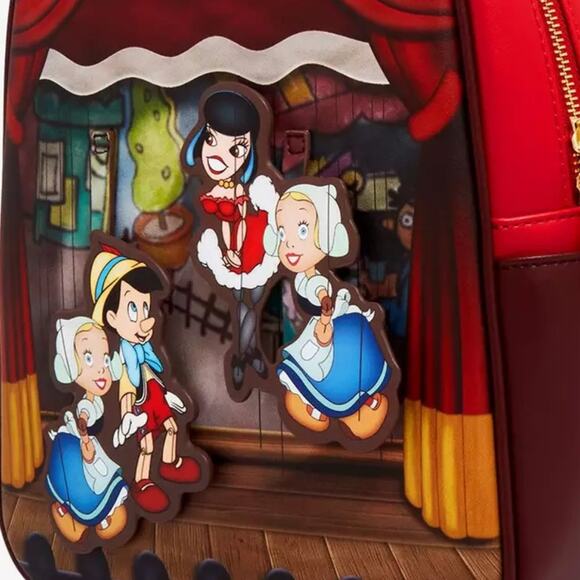 NWT Loungefly Disney Pinocchio Marionette Mini Backpack main image 4